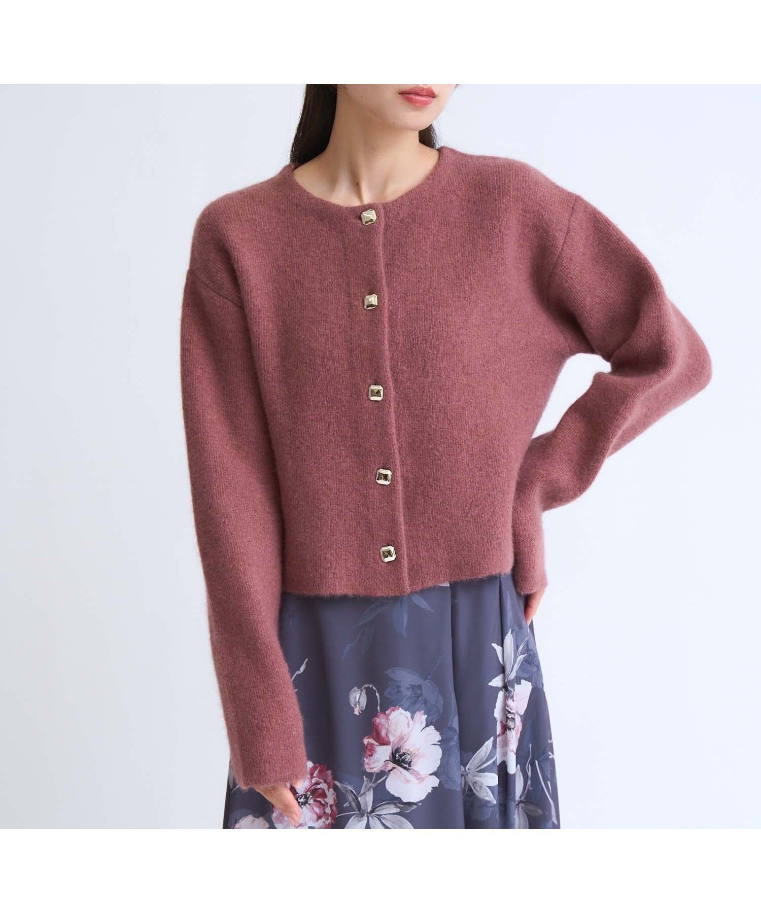 【ノエラ/Noela】のラクーンブレンドニットジャケット インテリア・キッズ・メンズ・レディースファッション・服の通販 founy(ファニー) 　ファッション　Fashion　レディースファッション　Fashion for Women　アウター　Coat / Outerwear Collection　レディースジャケット・軽アウター　Jackets　おすすめ　Recommended / Our Picks　ジャケット　Jacket, Outerwear　ポケット　Pocket, Pocket Detail　ピンク|ID: prp329100004699172 ipo3291000000033931723