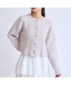 【ノエラ/Noela】のラクーンブレンドニットジャケット ベージュ|ID: prp329100004699172 ipo3291000000033931727