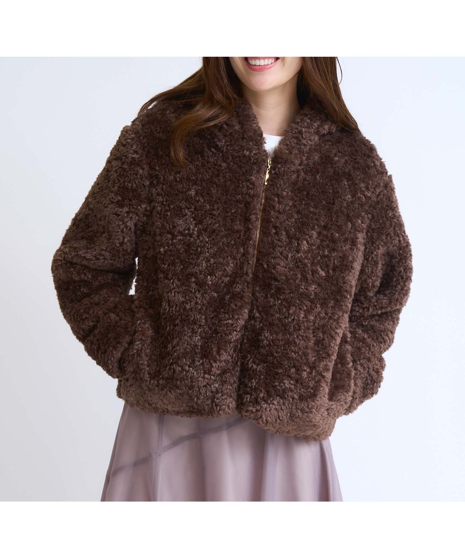 【ノエラ/Noela】のボアフーディーショートブルゾン インテリア・キッズ・メンズ・レディースファッション・服の通販 founy(ファニー) 　ファッション　Fashion　レディースファッション　Fashion for Women　アウター　Coat / Outerwear Collection　ブルゾンジャケット・スポーティアウター　Blouson Jackets　おすすめ　Recommended / Our Picks　フォルム　Silhouette, Form　ブルゾン　Blouson, Bomber Jacket　ボトム　Bottoms, Lower Wear　ポケット　Pocket, Pocket Detail　チャ|ID: prp329100004699181 ipo3291000000033931762