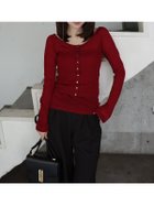 【アニュアンス/anuans】のシアーウールレイヤリングトップス 人気、トレンドファッション・服の通販 founy(ファニー) ファッション Fashion レディースファッション Fashion for Women トップス・カットソー Cut & Sew Tops ジュエリー Jewelry ファッションリング Fashion Rings イヤリング・フープ・ドロップタイプ Hoop, Drop & Clip Earrings カットソー Cut and Sewn Top ビスチェ Bustier, Corset Top フィット Fit, Slim Fit フェミニン Feminine, Girly フロント Front, Front Design ベーシック Basic, Essential thumbnail RED|ID: prp329100004699297 ipo3291000000033975319