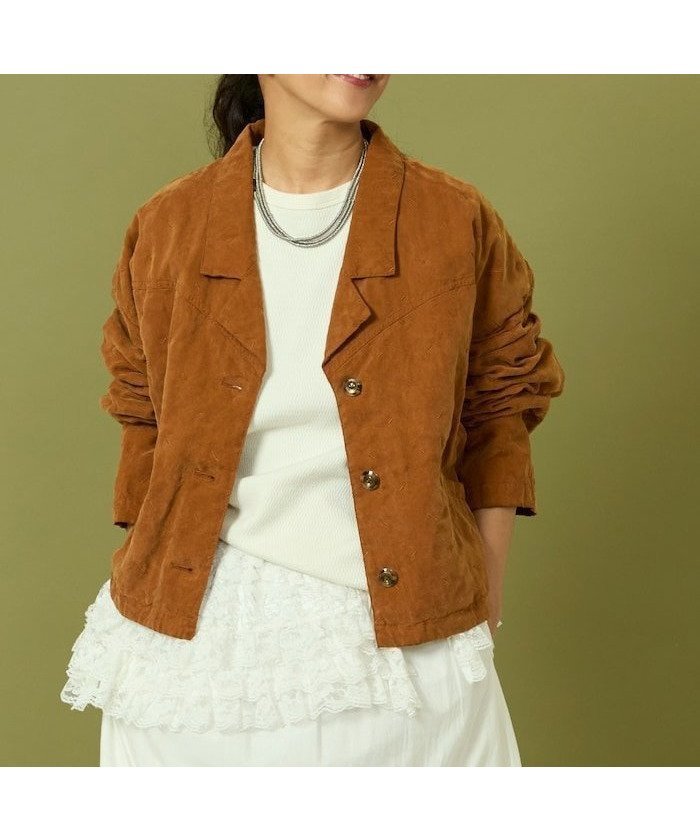 【フリークスストア/FREAK'S STORE】のフェード加工ジャケット インテリア・キッズ・メンズ・レディースファッション・服の通販 founy(ファニー) 　ファッション　Fashion　レディースファッション　Fashion for Women　アウター　Coat / Outerwear Collection　レディースジャケット・軽アウター　Jackets　コレクション　Collection, Seasonal Line　ショート　Short, Short Length　シルク　Silk, 100% Silk　ジャケット　Jacket, Outerwear　トレンド　Trend, Trending Now　ポケット　Pocket, Pocket Detail　A/W・秋冬　Autumn/Winter　冬　Winter / This Winter　再入荷　Restock / Back in Stock　おすすめ　Recommended / Our Picks　ブラウン|ID: prp329100004699315 ipo3291000000033932488