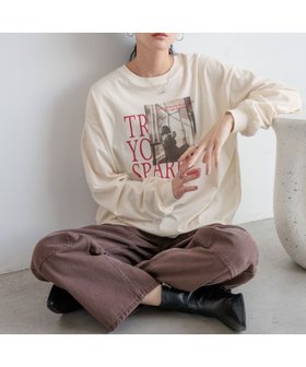 【ローリーズファーム/LOWRYS FARM】のアソートフォトロングスリーブ 人気、トレンドファッション・服の通販 founy(ファニー) ファッション Fashion レディースファッション Fashion for Women おすすめ Recommended / Our Picks バランス Balance, Style Balance ボトム Bottoms, Lower Wear ミックス Mix, Mixed Style |ID:prp329100004699353