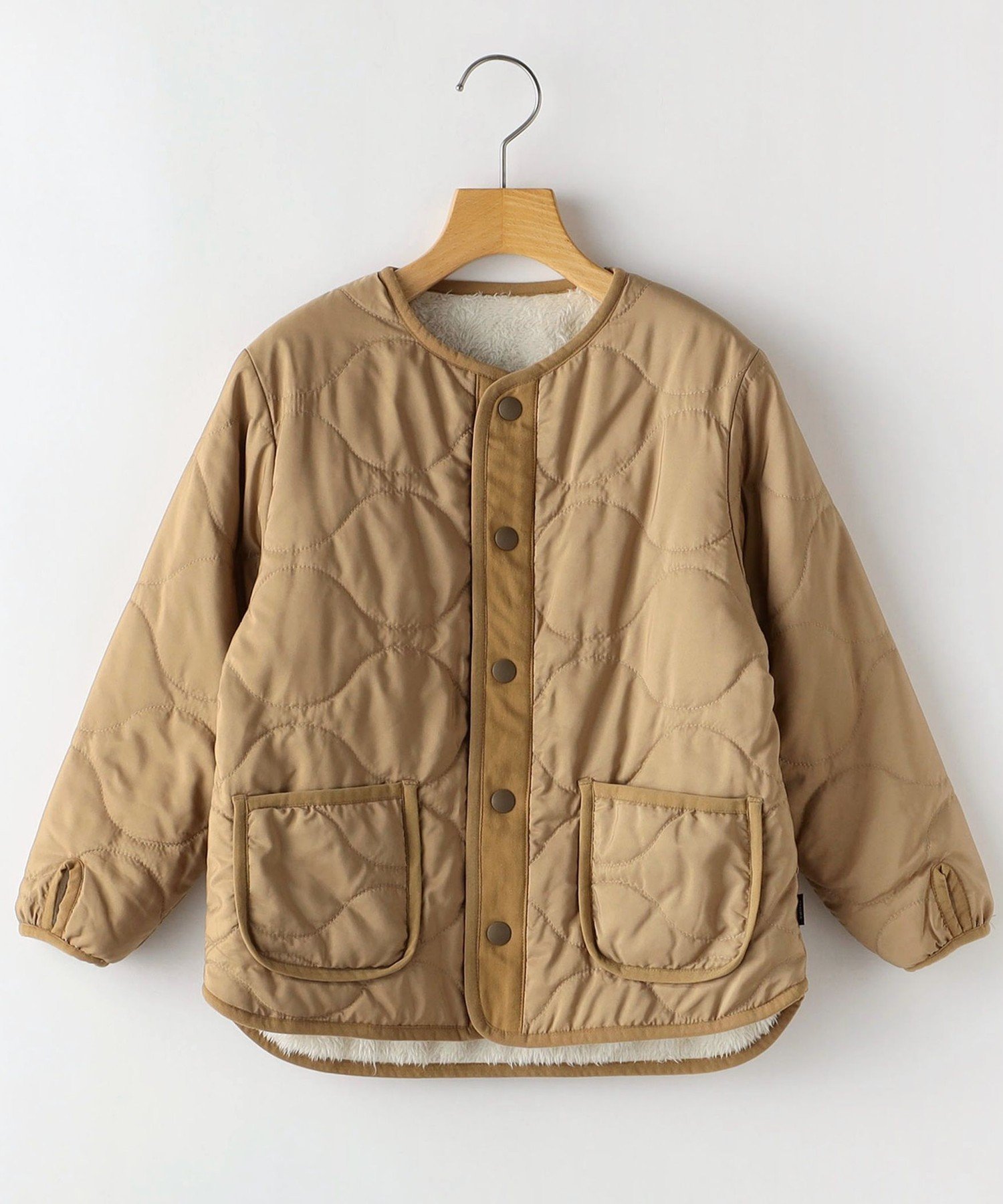 【シップス/SHIPS / KIDS】のSHIPS KIDS 140～160cm /〈手洗い可能〉ボア×キルティング リバーシブル ブルゾン インテリア・キッズ・メンズ・レディースファッション・服の通販 founy(ファニー) 　ファッション　Fashion　キッズファッション　Fashion for Kids　アウトドア　Outdoor Clothing　キルティング　Quilted, Quilting　タフタ　Taffeta, Structured Fabric　パイピング　Piping, Trim Design　ブルゾン　Blouson, Bomber Jacket　リバーシブル　Reversible, Two-Sided　A/W・秋冬　Autumn/Winter　2024年　2024　2024-2025秋冬・A/W　Autumn/Winter 2024–25 AW24–25　キャメル|ID: prp329100004699380 ipo3291000000033932917