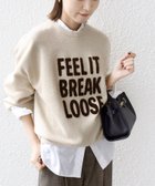 【シップス フォー ウィメン/SHIPS】の【WEB限定】 手洗い可能 サガラ 刺繍 ロゴ ニット プルオーバー ナチュラル|ID: prp329100004699420 ipo3291000000034446849