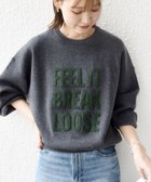 【シップス フォー ウィメン/SHIPS】の【WEB限定】 手洗い可能 サガラ 刺繍 ロゴ ニット プルオーバー グレー|ID: prp329100004699420 ipo3291000000034446850