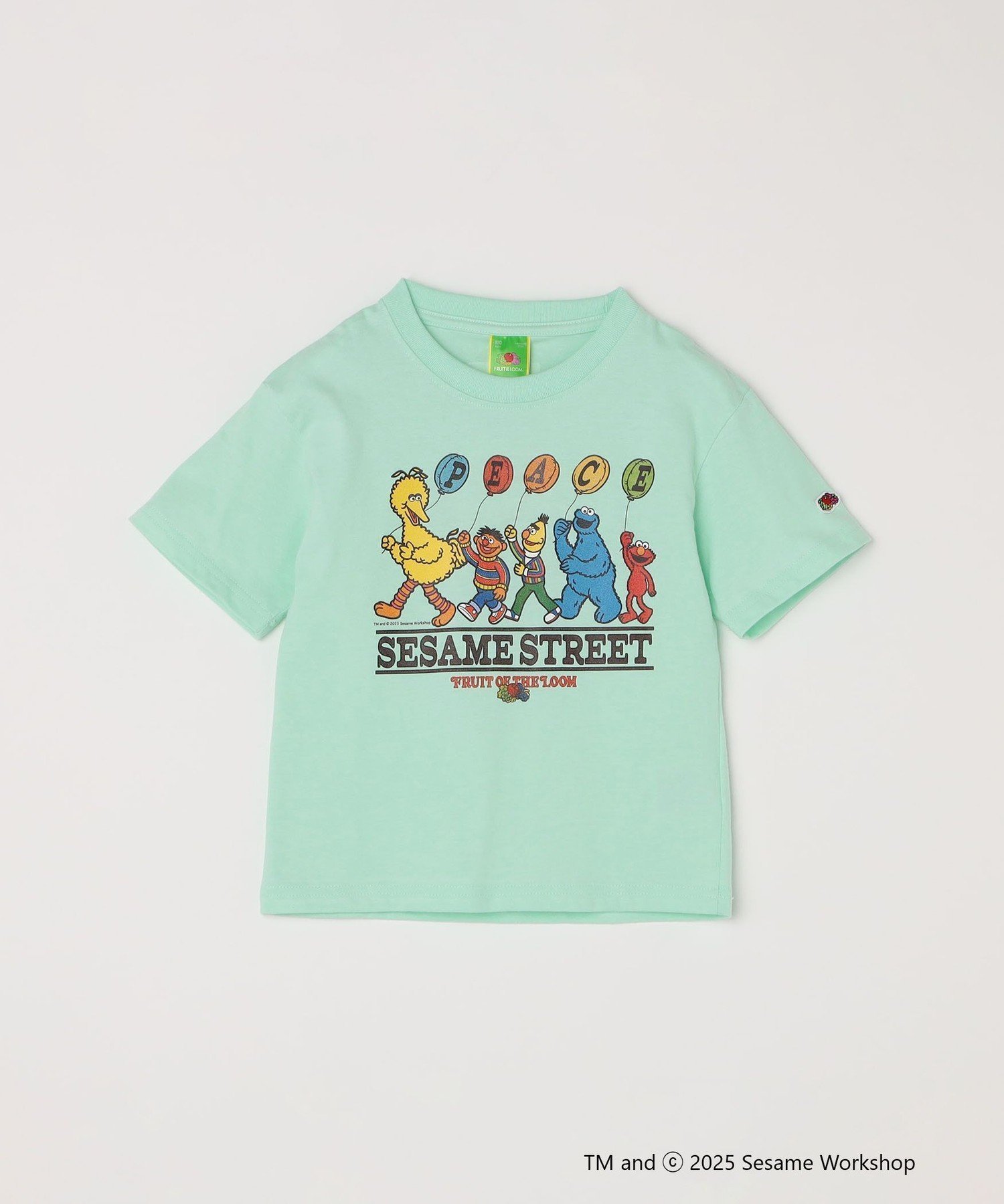 【シップス/SHIPS / KIDS】のFRUIT OF THE LOOM SESAME STREET プリント Tシャツ インテリア・キッズ・メンズ・レディースファッション・服の通販 founy(ファニー) 　ファッション　Fashion　キッズファッション　Fashion for Kids　アウトドア　Outdoor Clothing　アンダー　Underwear Essentials　キャラクター　Character, Licensed Characters　グラフィック　Graphic, Graphic Design　トレンド　Trend, Trending Now　フロント　Front, Front Design　プリント　Print, Printed Pattern　ロング　Long, Long-Length　夏　Summer　春　Spring　S/S・春夏　SS, Spring/Summer, Warm Season　ライトグリーン|ID: prp329100004699429 ipo3291000000033933211