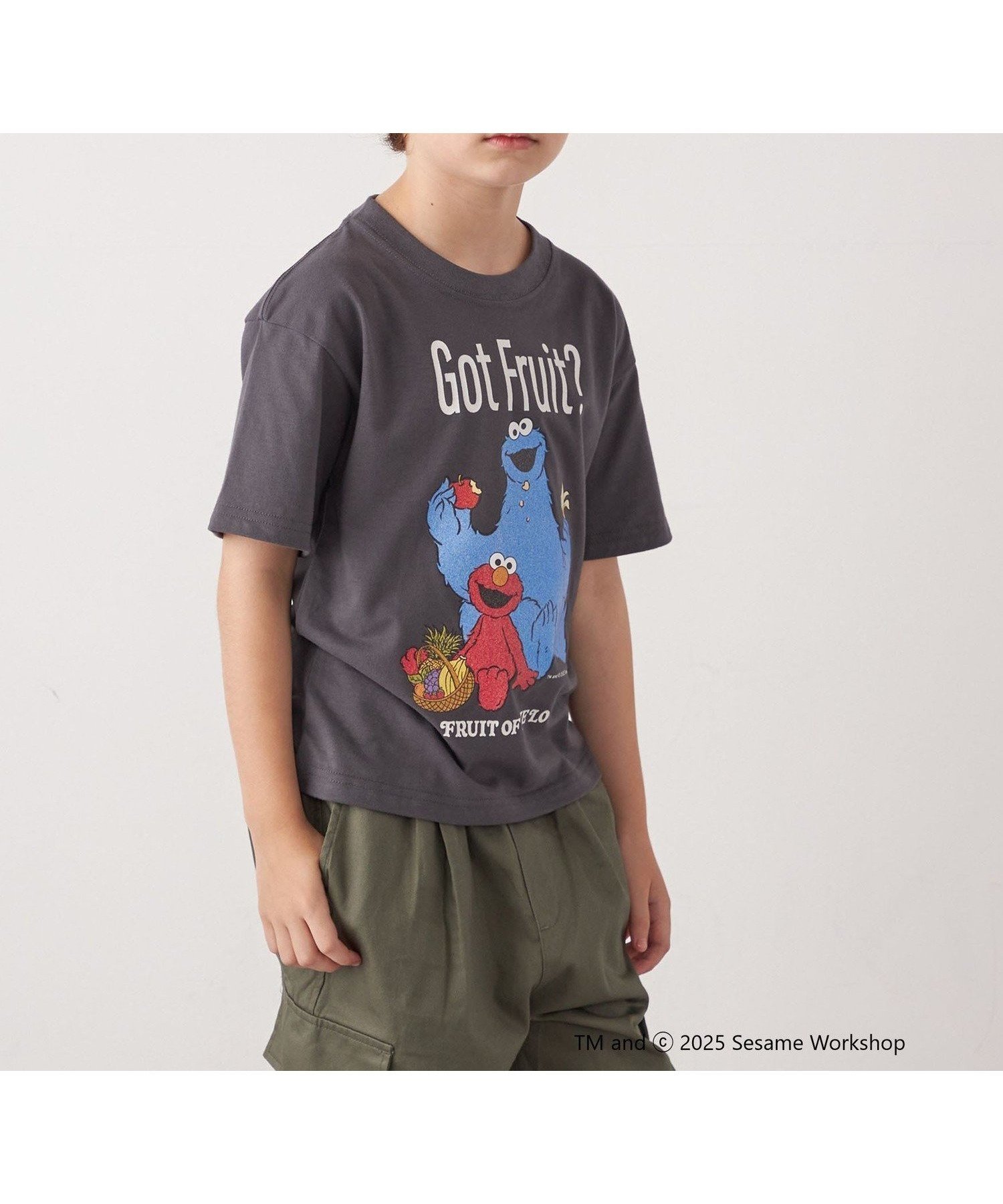 【シップス/SHIPS / KIDS】のFRUIT OF THE LOOM SESAME STREET プリント Tシャツ インテリア・キッズ・メンズ・レディースファッション・服の通販 founy(ファニー) 　ファッション　Fashion　キッズファッション　Fashion for Kids　アウトドア　Outdoor Clothing　アンダー　Underwear Essentials　キャラクター　Character, Licensed Characters　グラフィック　Graphic, Graphic Design　トレンド　Trend, Trending Now　フロント　Front, Front Design　プリント　Print, Printed Pattern　ロング　Long, Long-Length　夏　Summer　春　Spring　S/S・春夏　SS, Spring/Summer, Warm Season　ダークグレー|ID: prp329100004699429 ipo3291000000033933216