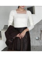 【アニュアンス/anuans】のシルクカシミアブレンドデコルテリブニット 人気、トレンドファッション・服の通販 founy(ファニー) ファッション Fashion レディースファッション Fashion for Women トップス・カットソー Cut & Sew Tops ニット Knit Tops & Sweaters アクセサリー Fashion Accessories ジャケット Jacket, Outerwear デコルテ Décolleté, Neckline フィット Fit, Slim Fit thumbnail IVORY|ID: prp329100004699432 ipo3291000000033933224