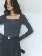 【アニュアンス/anuans】のシルクカシミアブレンドデコルテリブニット 人気、トレンドファッション・服の通販 founy(ファニー) ファッション Fashion レディースファッション Fashion for Women トップス・カットソー Cut & Sew Tops ニット Knit Tops & Sweaters アクセサリー Fashion Accessories ジャケット Jacket, Outerwear デコルテ Décolleté, Neckline フィット Fit, Slim Fit thumbnail GREY|ID: prp329100004699432 ipo3291000000033933225