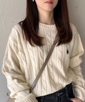 【セットアップセブン/SETUP7】のU.S. POLO ASSN./ロイヤルバルキーケーブルニット ポロ 人気、トレンドファッション・服の通販 founy(ファニー) ファッション Fashion レディースファッション Fashion for Women トップス・カットソー Cut & Sew Tops ニット Knit Tops & Sweaters アクセサリー Fashion Accessories クラシカル Classical, Vintage-Inspired ジャケット Jacket, Outerwear スタイリッシュ Stylish, Fashionable スポーツ Sports, Activewear セットアップ Set-Up, Coordinated Outfit チェック Check, Plaid, Tartan テクスチャー Texture, Textured Fabric トレンド Trend, Trending Now フィット Fit, Slim Fit プリーツ Pleats, Pleated ベーシック Basic, Essential ボトム Bottoms, Lower Wear メンズ Men's, Menswear リラックス Relax, Relaxed Fit ワンポイント One Point, Statement Accent 再入荷 Restock / Back in Stock おすすめ Recommended / Our Picks 2025年 2025 2025-2026秋冬・A/W Autumn/Winter 2025–26 AW25–26 |ID:prp329100004699488