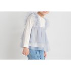 【ブランシェス/branshes / KIDS】の【おそろい】チュールレイヤード風長袖Tシャツ 人気、トレンドファッション・服の通販 founy(ファニー) ファッション Fashion キッズファッション Fashion for Kids おすすめ Recommended / Our Picks チュール Tulip, Tulip Motif ドッキング Docking, Mixed Material フリル Frill, Ruffle ベビー Baby, Babywear ベーシック Basic, Essential 長袖 Long Sleeve, Full Sleeve thumbnail サックス|ID: prp329100004699508 ipo3291000000033994604