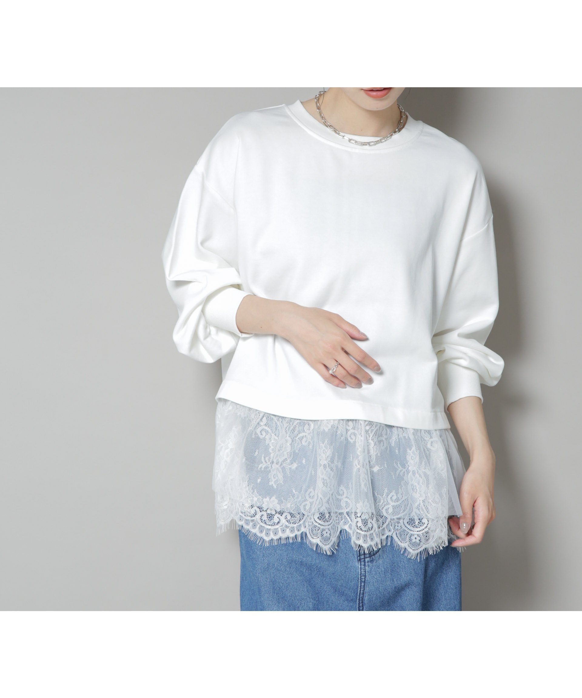 【ナノ ユニバース/nano universe】の裾レースコンビペプラムカットトップス 人気、トレンドファッション・服の通販 founy(ファニー) 　ファッション　Fashion　レディースファッション　Fashion for Women　トップス・カットソー　Cut & Sew Tops　アクセサリー　Fashion Accessories　ウォッシャブル　Machine Washable　スニーカー　Sneakers, Trainers　チュール　Tulip, Tulip Motif　トレンド　Trend, Trending Now　ドッキング　Docking, Mixed Material　ベーシック　Basic, Essential　ペプラム　Peplum, Flared Hem　ボトム　Bottoms, Lower Wear　レース　Lace, Lace Fabric　アウトレット　Outlet / Clearance　おすすめ　Recommended / Our Picks　エレガント 上品　Elegant　2025年　2025　2025-2026秋冬・A/W　Autumn/Winter 2025–26 AW25–26　 other-1|ID: prp329100004699545 ipo3291000000034042372