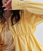 【インディヴィ/INDIVI】のシャーリングギャザーブラウス【フロントボタン/前開き】 人気、トレンドファッション・服の通販 founy(ファニー) ファッション Fashion レディースファッション Fashion for Women トップス・カットソー Cut & Sew Tops シャツ・ブラウス・オフィスカジュアル Elegant Blouses & Button-Ups おすすめ Recommended / Our Picks ギャザー Gathered, Ruffled シャーリング Shirring, Ruched タイトスカート Pencil Skirt, Tight Skirt デニム Denim, Jeans Material フロント Front, Front Design ワイド Wide, Wide Fit 夏 Summer thumbnail イエロー|ID: prp329100004699715 ipo3291000000033934905