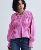 【インディヴィ/INDIVI】のシャーリングギャザーブラウス【フロントボタン/前開き】 人気、トレンドファッション・服の通販 founy(ファニー) ファッション Fashion レディースファッション Fashion for Women トップス・カットソー Cut & Sew Tops シャツ・ブラウス・オフィスカジュアル Elegant Blouses & Button-Ups おすすめ Recommended / Our Picks ギャザー Gathered, Ruffled シャーリング Shirring, Ruched タイトスカート Pencil Skirt, Tight Skirt デニム Denim, Jeans Material フロント Front, Front Design ワイド Wide, Wide Fit 夏 Summer thumbnail ピンク|ID: prp329100004699715 ipo3291000000033934908