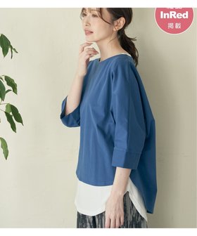 【イッカ/ikka】の【雑誌InRed5月号掲載】梨地ジョーゼットドルマンプルオーバー【親子コーデ】 人気、トレンドファッション・服の通販 founy(ファニー) 雑誌掲載アイテム Magazine Picks & Fashion Features ファッション雑誌 Fashion Magazines インレッド InRed ファッション Fashion レディースファッション Fashion for Women トップス・カットソー Cut & Sew Tops カジュアルプルオーバー・ニットトップス Pullovers & Knit Tops / Casual Pullovers 春 Spring 5月号 May Issue カットソー Cut and Sewn Top カフス Cuff Design シンプル Simple, Minimal 雑誌 Magazine, Fashion Magazine ラウンド Round, Round Neck S/S・春夏 SS, Spring/Summer, Warm Season おすすめ Recommended / Our Picks 夏 Summer ビジネス 仕事 通勤 Business / Work / Commuting |ID:prp329100004699742