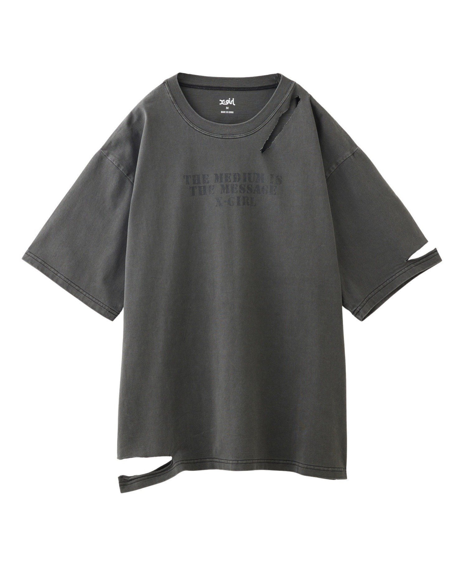 【エックスガール/X-girl】のFADED DISTRESSED S/S TEE X-girl 人気、トレンドファッション・服の通販 founy(ファニー) 　ファッション　Fashion　レディースファッション　Fashion for Women　デニム　Denim, Jeans Material　プリント　Print, Printed Pattern　今季　This Season, Current Season　半袖　Short Sleeve, Half Sleeve　夏　Summer　S/S・春夏　SS, Spring/Summer, Warm Season　 other-1|ID: prp329100004699765 ipo3291000000033976121