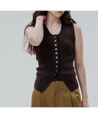 【アダム エ ロペ/ADAM ET ROPE'】のフルニードルニットジレ 人気、トレンドファッション・服の通販 founy(ファニー) ファッション Fashion レディースファッション Fashion for Women アウター Coat / Outerwear Collection トップス・カットソー Cut & Sew Tops ニット Knit Tops & Sweaters ベスト&ジレ / 重ね着スタイル Vests & Gilets ウォッシャブル Machine Washable カットソー Cut and Sewn Top コンパクト Compact, Small Size シアー Sheer, See-Through ベスト Vest, Waistcoat ポケット Pocket, Pocket Detail ワイド Wide, Wide Fit A/W・秋冬 Autumn/Winter おすすめ Recommended / Our Picks 夏 Summer 2026年 2026 thumbnail ダークブラウン(20)|ID: prp329100004699769 ipo3291000000033935176