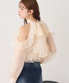 【ナイスクラップ/NICE CLAUP】のバックリボンアメスリブラウス 人気、トレンドファッション・服の通販 founy(ファニー) ファッション Fashion レディースファッション Fashion for Women トップス・カットソー Cut & Sew Tops シャツ・ブラウス・オフィスカジュアル Elegant Blouses & Button-Ups 2025年 2025 2025-2026秋冬・A/W Autumn/Winter 2025–26 AW25–26 おすすめ Recommended / Our Picks ガーリー Girly, Feminine Style デニム Denim, Jeans Material トレンド Trend, Trending Now フェミニン Feminine, Girly フリル Frill, Ruffle ペプラム Peplum, Flared Hem ミュール Mule, Backless Shoes リボン Ribbon, Bow 夏 Summer 長袖 Long Sleeve, Full Sleeve thumbnail アイボリー|ID: prp329100004699801 ipo3291000000034001655