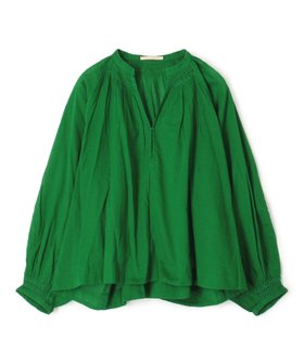 【トゥモローランド/TOMORROWLAND】のne Quittez pas コットンボイル スモッキングブラウス 人気、トレンドファッション・服の通販 founy(ファニー) ファッション Fashion レディースファッション Fashion for Women トップス・カットソー Cut & Sew Tops シャツ・ブラウス・オフィスカジュアル Elegant Blouses & Button-Ups おすすめ Recommended / Our Picks インド Indian Textile コレクション Collection, Seasonal Line スモッキング Smocking, Gathered Stitching スリーブ Sleeve, Long Sleeve / Short Sleeve |ID:prp329100004699802