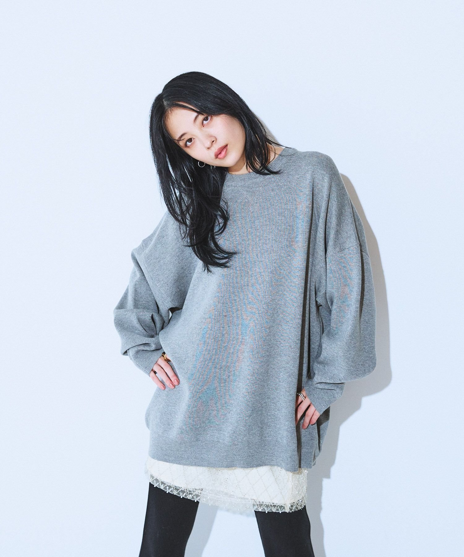 【ジーナシス/JEANASiS】の12GWジャガードボリュームスリーブプルオーバー インテリア・キッズ・メンズ・レディースファッション・服の通販 founy(ファニー) 　ファッション　Fashion　レディースファッション　Fashion for Women　トップス・カットソー　Cut & Sew Tops　カジュアルプルオーバー・ニットトップス　Pullovers & Knit Tops / Casual Pullovers　ボリューム袖・フリルスリーブブラウス　Voluminous & Ruffle Sleeves / Puffy Sleeve Tops　スウェット / スエット　Sweatshirt, Sweatwear　ドレープ　Drape, Draping Fabric　ベーシック　Basic, Essential　A/W・秋冬　Autumn/Winter　杢グレー|ID: prp329100004699825 ipo3291000000034650832