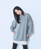 【ジーナシス/JEANASiS】の12GWジャガードボリュームスリーブプルオーバー 杢グレー|ID: prp329100004699825 ipo3291000000034812230