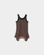 【ビューティフル ピープル/beautiful people】のMiller double-end tank top T-shirt 人気、トレンドファッション・服の通販 founy(ファニー) ファッション Fashion レディースファッション Fashion for Women トップス・カットソー Cut & Sew Tops シャツ・ブラウス・オフィスカジュアル Elegant Blouses & Button-Ups ロングTシャツ・Tシャツ Longline T-Shirts & Tees タンク Tank Top, Sleeveless Top フィット Fit, Slim Fit プリント Print, Printed Pattern ラップ Wrap, Wrap Design ラバー Rubber, Rubber Sole thumbnail brown|ID: prp329100004699829 ipo3291000000033935561