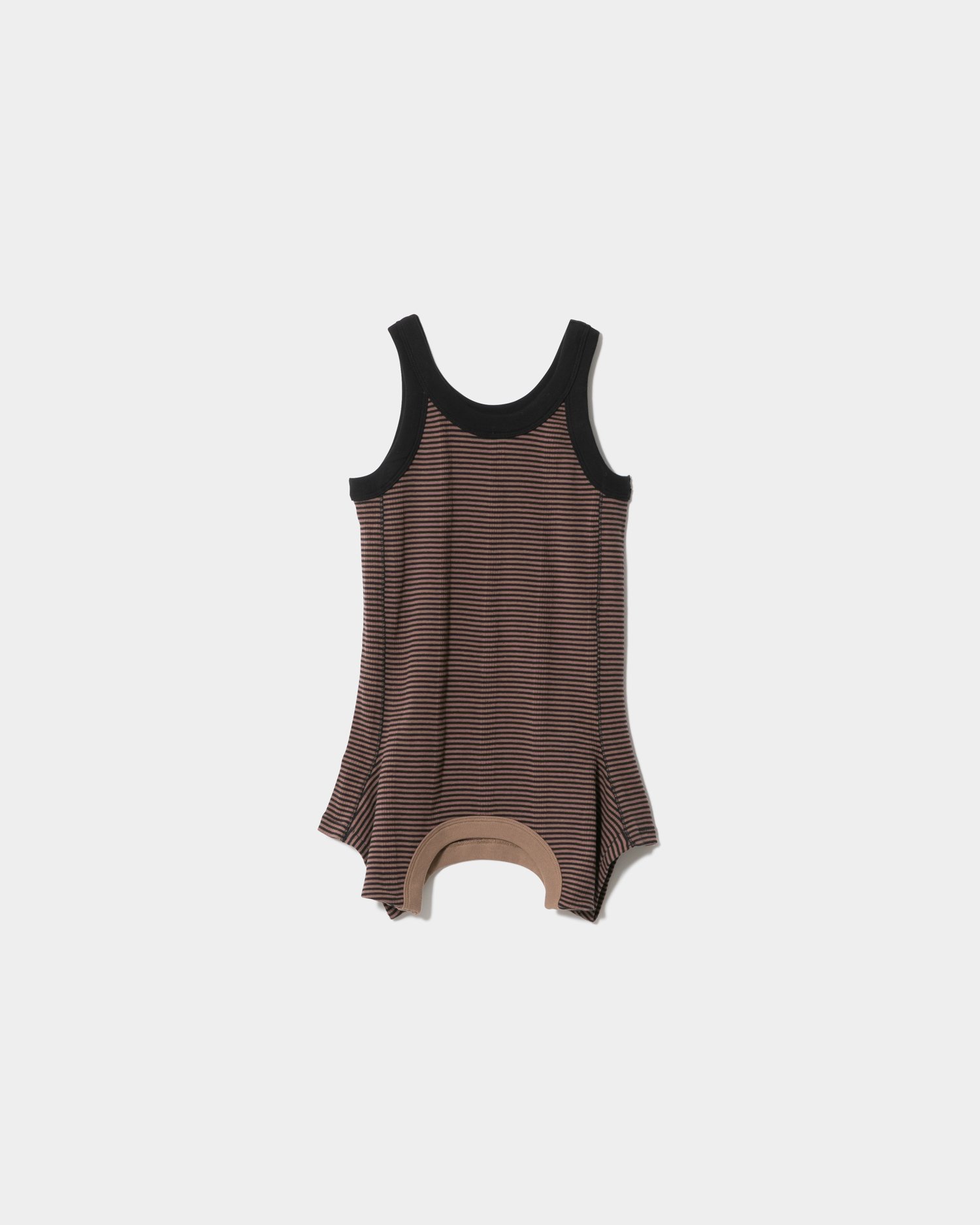 【ビューティフル ピープル/beautiful people】のMiller double-end tank top T-shirt インテリア・キッズ・メンズ・レディースファッション・服の通販 founy(ファニー) 　ファッション　Fashion　レディースファッション　Fashion for Women　トップス・カットソー　Cut & Sew Tops　シャツ・ブラウス・オフィスカジュアル　Elegant Blouses & Button-Ups　ロングTシャツ・Tシャツ　Longline T-Shirts & Tees　タンク　Tank Top, Sleeveless Top　フィット　Fit, Slim Fit　プリント　Print, Printed Pattern　ラップ　Wrap, Wrap Design　ラバー　Rubber, Rubber Sole　brown|ID: prp329100004699829 ipo3291000000033935561