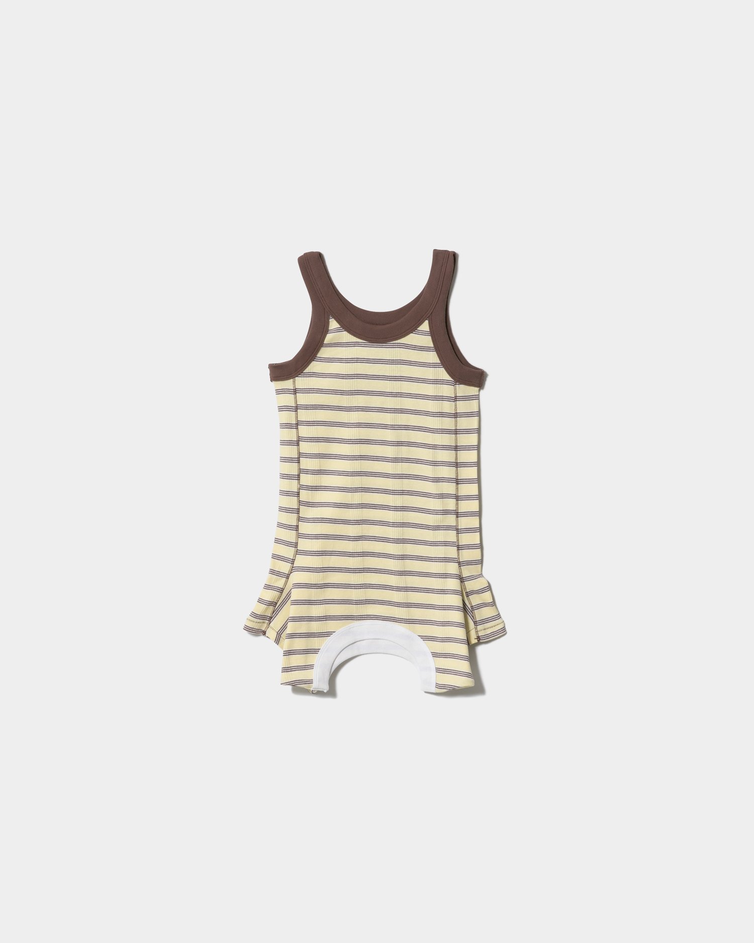 【ビューティフル ピープル/beautiful people】のMiller double-end tank top T-shirt インテリア・キッズ・メンズ・レディースファッション・服の通販 founy(ファニー) 　ファッション　Fashion　レディースファッション　Fashion for Women　トップス・カットソー　Cut & Sew Tops　シャツ・ブラウス・オフィスカジュアル　Elegant Blouses & Button-Ups　ロングTシャツ・Tシャツ　Longline T-Shirts & Tees　タンク　Tank Top, Sleeveless Top　フィット　Fit, Slim Fit　プリント　Print, Printed Pattern　ラップ　Wrap, Wrap Design　ラバー　Rubber, Rubber Sole　yellow|ID: prp329100004699829 ipo3291000000033935562