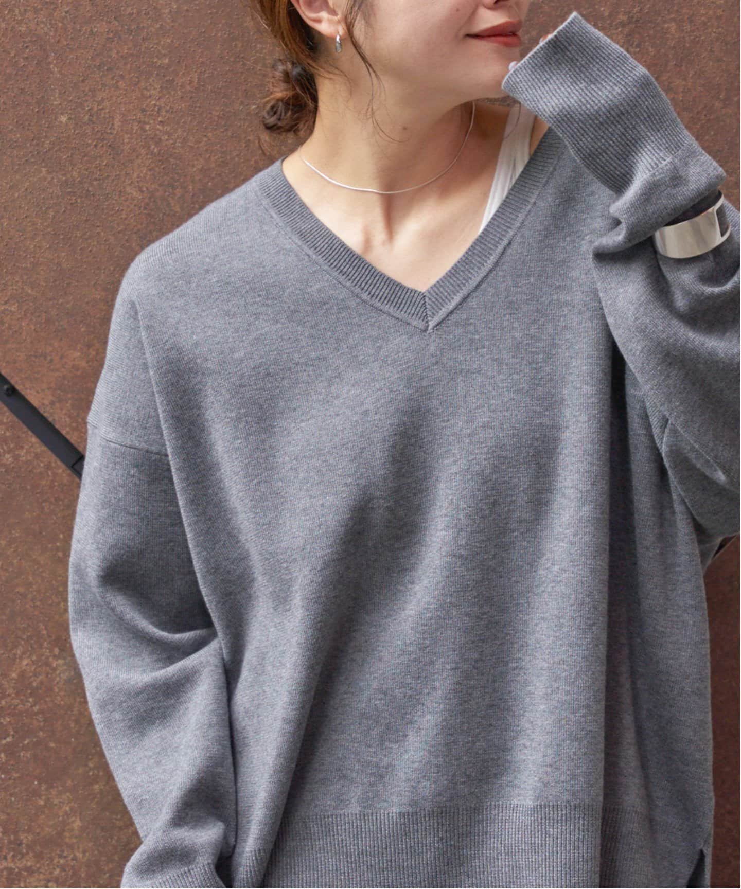 【ジャーナルスタンダード/JOURNAL STANDARD】の《WEB限定》ウォッシャブルTEXBRID Vプルオーバー インテリア・キッズ・メンズ・レディースファッション・服の通販 founy(ファニー) 　ファッション　Fashion　レディースファッション　Fashion for Women　トップス・カットソー　Cut & Sew Tops　カジュアルプルオーバー・ニットトップス　Pullovers & Knit Tops / Casual Pullovers　2025年　2025　2025-2026秋冬・A/W　Autumn/Winter 2025–26 AW25–26　おすすめ　Recommended / Our Picks　ウォッシャブル　Machine Washable　スマート　Smart, Elegant　セットアップ　Set-Up, Coordinated Outfit　人気　Popular, Best Seller　定番　Standard, Basic Item　グレー|ID: prp329100004699844 ipo3291000000033991235