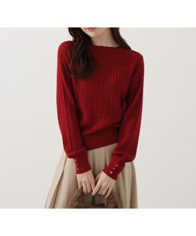 【プロポーション ボディドレッシング/PROPORTION BODY DRESSING】のハンドウォッシャブル 袖釦ミニケーブルニット 人気、トレンドファッション・服の通販 founy(ファニー) ファッション Fashion レディースファッション Fashion for Women トップス・カットソー Cut & Sew Tops ニット Knit Tops & Sweaters |ID:prp329100004699850