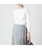 【ニューヨーカー/NEWYORKER】のコンパクトスムース バックファスナー7分袖Tシャツ 人気、トレンドファッション・服の通販 founy(ファニー) ファッション Fashion レディースファッション Fashion for Women トップス・カットソー Cut & Sew Tops シャツ・ブラウス・オフィスカジュアル Elegant Blouses & Button-Ups ロングTシャツ・Tシャツ Longline T-Shirts & Tees バッグ Bags コンパクト Compact, Small Size デコルテ Décolleté, Neckline A/W・秋冬 Autumn/Winter エレガント 上品 Elegant thumbnail ホワイト|ID: prp329100004699869 ipo3291000000034277904