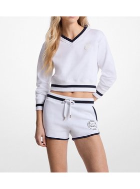 【マイケルコース/MICHAEL KORS】のコントラスト トリム クロップド スウェット マイケルコース 人気、トレンドファッション・服の通販 founy(ファニー) ファッション Fashion レディースファッション Fashion for Women トップス・カットソー Cut & Sew Tops レディースパーカー・カジュアルフーディー Casual Hoodies & Sweatshirts スウェット・クルーネックトップス Sweatshirts & Crewnecks / Relaxed Fit Sweat Tops クロップド Cropped, Short Length コレクション Collection, Seasonal Line スウェット / スエット Sweatshirt, Sweatwear ラグジュアリー Luxury, Elegant |ID:prp329100004699880