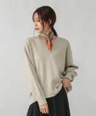 【グローバルワーク/GLOBAL WORK】のスウェットライクVネックプルオーバー/571342 人気、トレンドファッション・服の通販 founy(ファニー) ファッション Fashion レディースファッション Fashion for Women トップス・カットソー Cut & Sew Tops レディースパーカー・カジュアルフーディー Casual Hoodies & Sweatshirts カジュアルプルオーバー・ニットトップス Pullovers & Knit Tops / Casual Pullovers スウェット・クルーネックトップス Sweatshirts & Crewnecks / Relaxed Fit Sweat Tops Vネックトップス V-Neck Tops / V-Cut Neckline Shirts おすすめ Recommended / Our Picks ジャカード／ジャガード Jacquard, Woven Pattern ダブル Double, Double-Breasted ラウンド Round, Round Neck thumbnail ライトグレージュ51|ID: prp329100004699890 ipo3291000000033935968