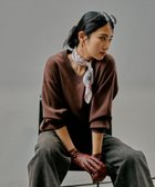 【グローバルワーク/GLOBAL WORK】のスウェットライクVネックプルオーバー/571342 人気、トレンドファッション・服の通販 founy(ファニー) ファッション Fashion レディースファッション Fashion for Women トップス・カットソー Cut & Sew Tops レディースパーカー・カジュアルフーディー Casual Hoodies & Sweatshirts カジュアルプルオーバー・ニットトップス Pullovers & Knit Tops / Casual Pullovers スウェット・クルーネックトップス Sweatshirts & Crewnecks / Relaxed Fit Sweat Tops Vネックトップス V-Neck Tops / V-Cut Neckline Shirts おすすめ Recommended / Our Picks ジャカード／ジャガード Jacquard, Woven Pattern ダブル Double, Double-Breasted ラウンド Round, Round Neck thumbnail ブラウン55|ID: prp329100004699890 ipo3291000000033935969