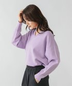 【グローバルワーク/GLOBAL WORK】のスウェットライクVネックプルオーバー/571342 人気、トレンドファッション・服の通販 founy(ファニー) ファッション Fashion レディースファッション Fashion for Women トップス・カットソー Cut & Sew Tops レディースパーカー・カジュアルフーディー Casual Hoodies & Sweatshirts カジュアルプルオーバー・ニットトップス Pullovers & Knit Tops / Casual Pullovers スウェット・クルーネックトップス Sweatshirts & Crewnecks / Relaxed Fit Sweat Tops Vネックトップス V-Neck Tops / V-Cut Neckline Shirts おすすめ Recommended / Our Picks ジャカード／ジャガード Jacquard, Woven Pattern ダブル Double, Double-Breasted ラウンド Round, Round Neck thumbnail WEB限定ラベンダー93|ID: prp329100004699890 ipo3291000000033935970
