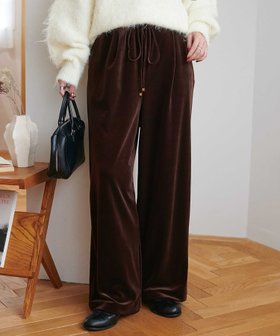 【ディスコート/Discoat】の【新色追加!】ベロアワイドパンツ《WEB限定カラーあり》 人気、トレンドファッション・服の通販 founy(ファニー) ファッション Fashion レディースファッション Fashion for Women パンツ Pants & Trousers バランス Balance, Style Balance ベロア Velour, Soft Velvet ベーシック Basic, Essential リラックス Relax, Relaxed Fit ワイド Wide, Wide Fit |ID:prp329100004700690