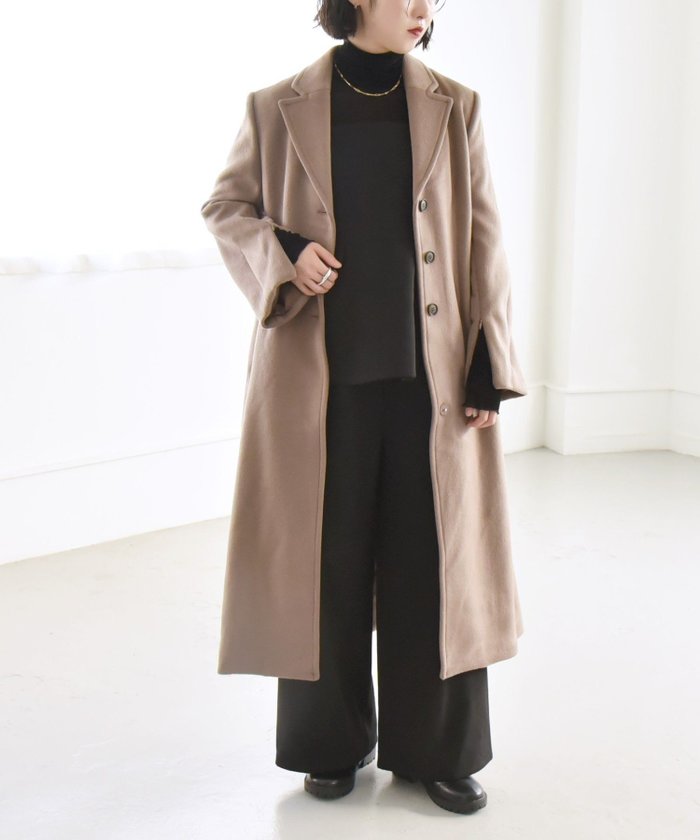 【シップス フォー ウィメン/SHIPS】のquaranciel ウール ウエストシェイプ チェスター ロング コート インテリア・キッズ・メンズ・レディースファッション・服の通販 founy(ファニー) https://founy.com/ ファッション Fashion レディースファッション Fashion for Women アウター Coat / Outerwear Collection コート・ロングコート・ピーコート Long Coats, Peacoats & More エレガント 上品 Elegant オケージョン Occasion Wear コンパクト Compact, Small Size シェイプ Shape, Slim Fit シンプル Simple, Minimal スラックス Slacks, Dress Pants スリット Slit, Slit Detail スリーブ Sleeve, Long Sleeve / Short Sleeve ダブル Double, Double-Breasted チェスター Chester, Chester Coat チェスターコート Chester Coat, Long Coat デニム Denim, Jeans Material フェミニン Feminine, Girly フレア Flare, Flared リュック Backpack, Rucksack ロング Long, Long-Length おすすめ Recommended / Our Picks 2024年 2024 ビジネス 仕事 通勤 Business / Work / Commuting 2024-2025秋冬・A/W Autumn/Winter 2024–25 AW24–25 |ID: prp329100004700754 ipo3291000000034400261