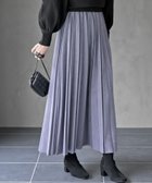 【アールピーエス/rps】のランダムプリーツスウェードスカート グレイッシュブルー|ID: prp329100004700773 ipo3291000000034413737