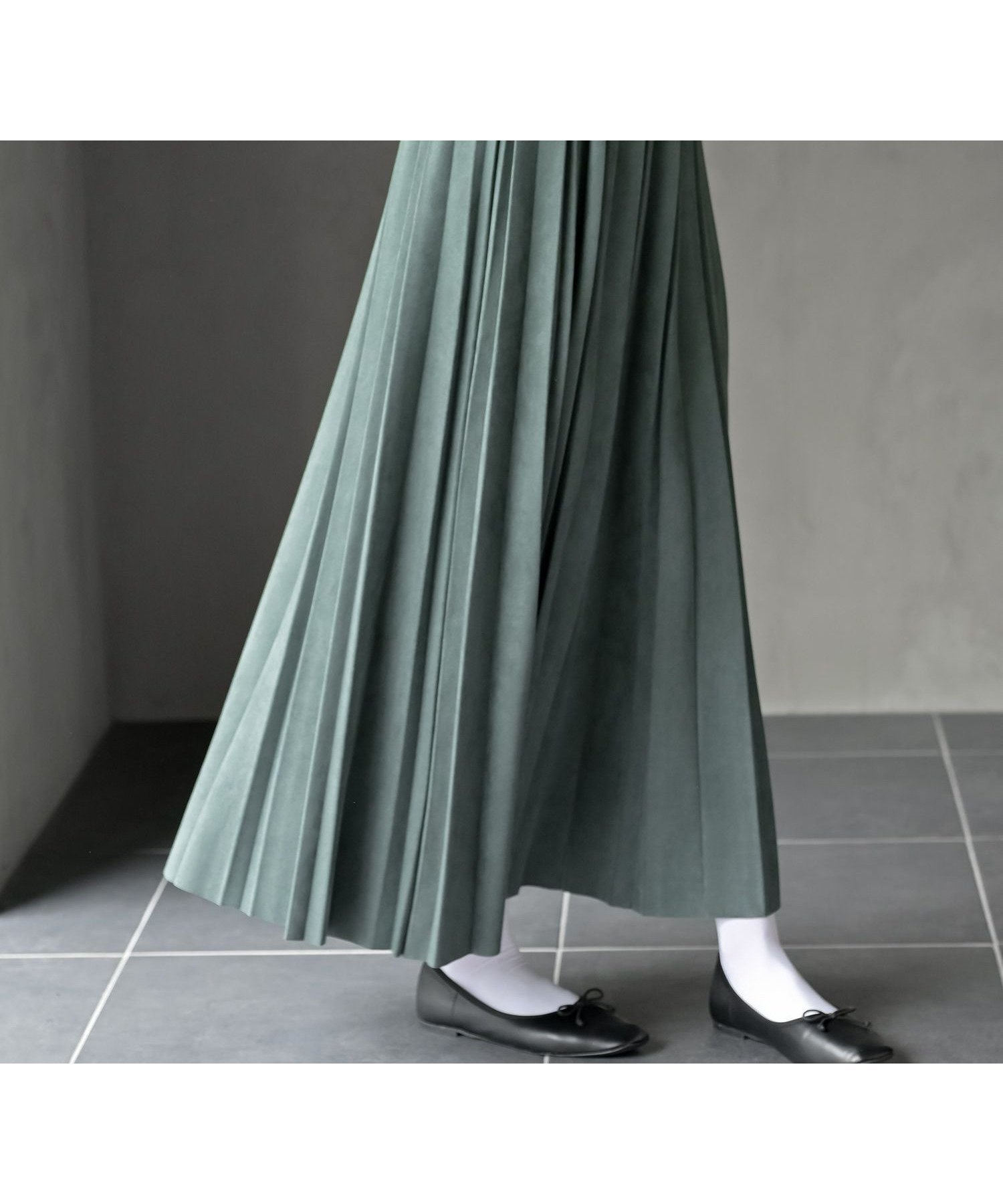 【アールピーエス/rps】のランダムプリーツスウェードスカート インテリア・キッズ・メンズ・レディースファッション・服の通販 founy(ファニー) ファッション Fashion レディースファッション Fashion for Women スカート Skirts シンプル Simple, Minimal プリーツ Pleats, Pleated 再入荷 Restock / Back in Stock グリーン|ID: prp329100004700773 ipo3291000000034413739