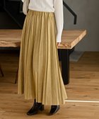 【アールピーエス/rps】のランダムプリーツスウェードスカート マスタード|ID: prp329100004700773 ipo3291000000034413741