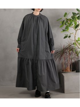 【タカキュー/TAKA-Q】のstand collar long shirts onepiece 人気、トレンドファッション・服の通販 founy(ファニー) ファッション Fashion レディースファッション Fashion for Women トップス・カットソー Cut & Sew Tops シャツ・ブラウス・オフィスカジュアル Elegant Blouses & Button-Ups ウォッシャブル Machine Washable ギャザー Gathered, Ruffled スタンド Stand Collar, Upright Stand ポケット Pocket, Pocket Detail ロング Long, Long-Length エレガント 上品 Elegant |ID:prp329100004700948