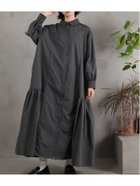 【タカキュー/TAKA-Q】のgathered shirts onepiece 人気、トレンドファッション・服の通販 founy(ファニー) ファッション Fashion レディースファッション Fashion for Women トップス・カットソー Cut & Sew Tops シャツ・ブラウス・オフィスカジュアル Elegant Blouses & Button-Ups ウォッシャブル Machine Washable ギャザー Gathered, Ruffled ポケット Pocket, Pocket Detail ロング Long, Long-Length thumbnail 04グレー|ID: prp329100004700949 ipo3291000000033942522