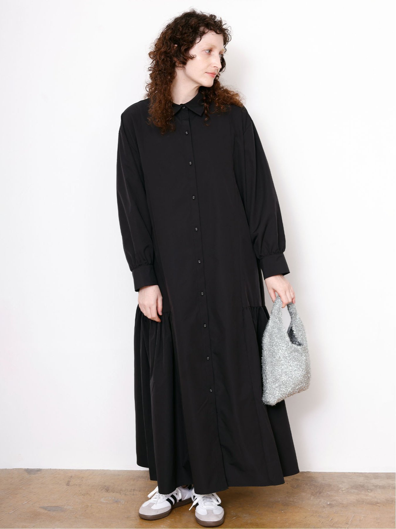 【タカキュー/TAKA-Q】のgathered shirts onepiece インテリア・キッズ・メンズ・レディースファッション・服の通販 founy(ファニー) 　ファッション　Fashion　レディースファッション　Fashion for Women　トップス・カットソー　Cut & Sew Tops　シャツ・ブラウス・オフィスカジュアル　Elegant Blouses & Button-Ups　ウォッシャブル　Machine Washable　ギャザー　Gathered, Ruffled　ポケット　Pocket, Pocket Detail　ロング　Long, Long-Length　05黒|ID: prp329100004700949 ipo3291000000033942523