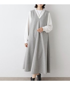 【デッサン/Dessin】のVネックジャンパースカート 人気、トレンドファッション・服の通販 founy(ファニー) ファッション Fashion レディースファッション Fashion for Women スカート Skirts インナー Innerwear カーディガン Cardigan, Knitwear ジャケット Jacket, Outerwear スマート Smart, Elegant タートルネック Turtleneck, High Neck ポケット Pocket, Pocket Detail ロング Long, Long-Length エレガント 上品 Elegant 無地 Plain, Solid Color A/W・秋冬 Autumn/Winter |ID:prp329100004700955