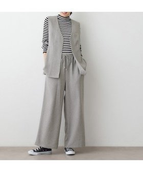 【デッサン/Dessin】のツイストクロスセットアップ 人気、トレンドファッション・服の通販 founy(ファニー) ファッション Fashion レディースファッション Fashion for Women セットアップ Matching Sets おすすめ Recommended / Our Picks インナー Innerwear ストレート Straight, Straight Cut スマート Smart, Elegant セットアップ Set-Up, Coordinated Outfit タートルネック Turtleneck, High Neck デニム Denim, Jeans Material ベスト Vest, Waistcoat ポケット Pocket, Pocket Detail リラックス Relax, Relaxed Fit ワイド Wide, Wide Fit |ID:prp329100004700957