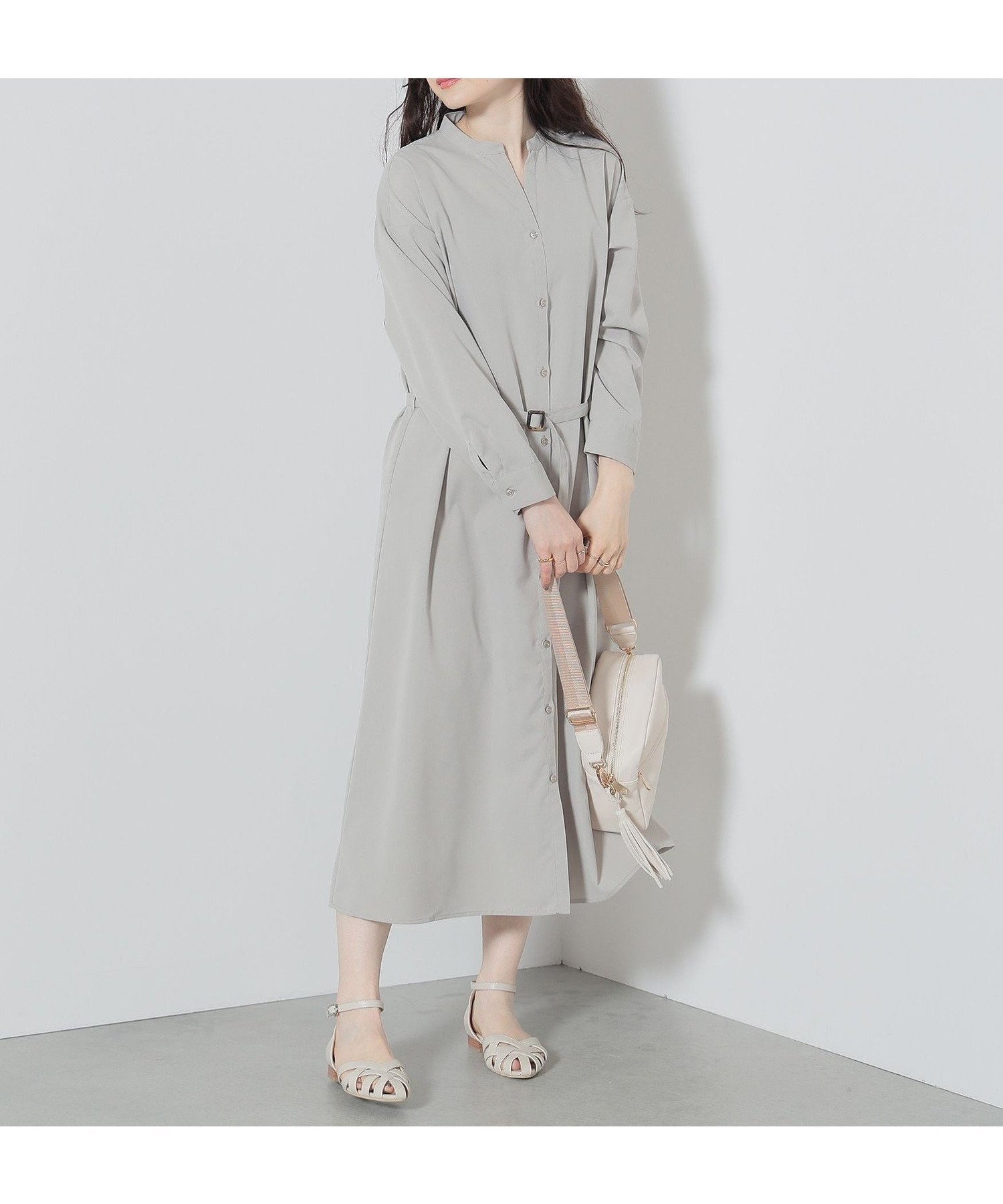 【ビームス ハート/BEAMS HEART】のBEAMS HEART / スキッパー風 シャツワンピース インテリア・キッズ・メンズ・レディースファッション・服の通販 founy(ファニー) 　ファッション　Fashion　レディースファッション　Fashion for Women　ワンピース　Dresses　シャツワンピース / 1枚で着映えコーデ　Shirt Dresses　エレガント 上品　Elegant　スキッパー　Skipper, Open Collar　ストレート　Straight, Straight Cut　バランス　Balance, Style Balance　ポケット　Pocket, Pocket Detail　おすすめ　Recommended / Our Picks　BEIGE2|ID: prp329100004700962 ipo3291000000033942641