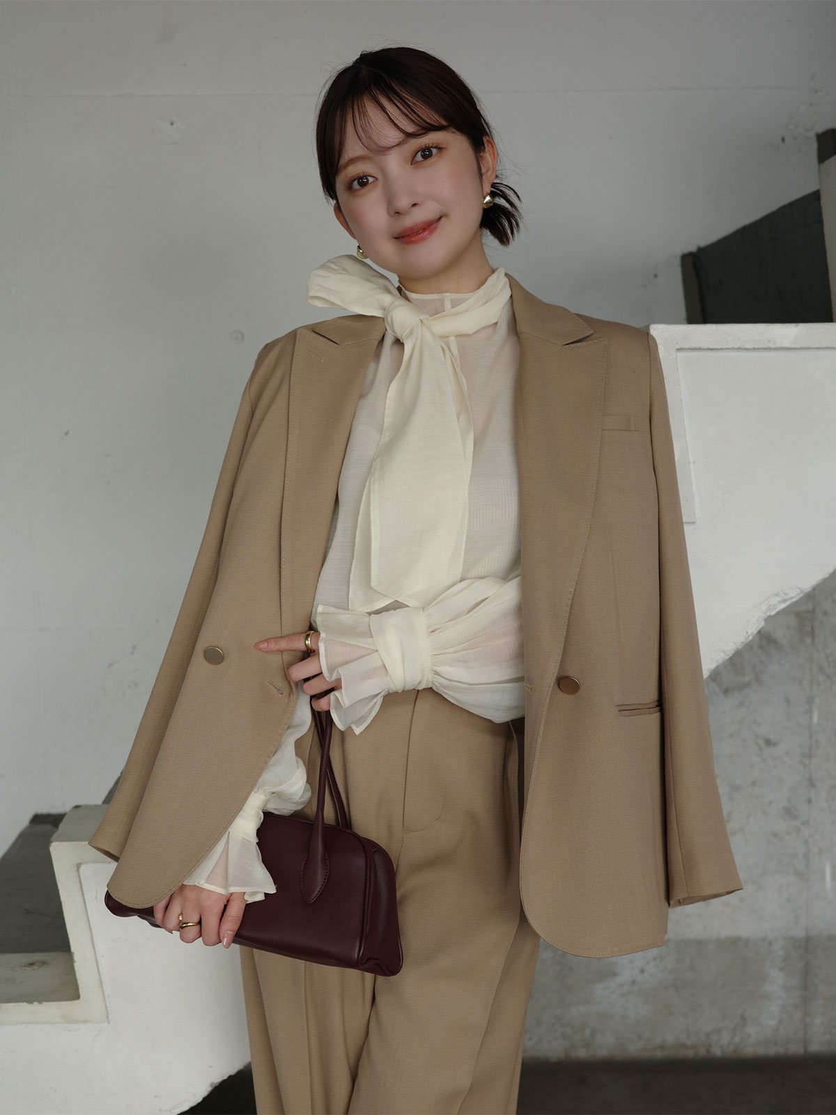 【アニュアンス/anuans】のベーシックダブルジャケット インテリア・キッズ・メンズ・レディースファッション・服の通販 founy(ファニー) 　ファッション　Fashion　レディースファッション　Fashion for Women　アウター　Coat / Outerwear Collection　レディースジャケット・軽アウター　Jackets　インナー　Innerwear　クラシカル　Classical, Vintage-Inspired　シンプル　Simple, Minimal　ジャケット　Jacket, Outerwear　ダウン　Down, Puffer　ベーシック　Basic, Essential　BEIGE|ID: prp329100004701047 ipo3291000000033978821