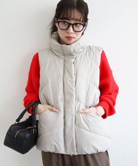 【ルクールブラン/le.coeur blanc】の《WEB限定アイテム》ボリュームダウンベスト 人気、トレンドファッション・服の通販 founy(ファニー) ファッション Fashion レディースファッション Fashion for Women アウター Coat / Outerwear Collection トップス・カットソー Cut & Sew Tops ベスト&ジレ / 重ね着スタイル Vests & Gilets スタンド Stand Collar, Upright Stand ダウン Down, Puffer ベスト Vest, Waistcoat ポケット Pocket, Pocket Detail |ID:prp329100004701070