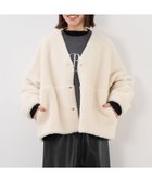 【マイカ ディール/MICA & DEAL】のリバーシブルVネックボアコート 人気、トレンドファッション・服の通販 founy(ファニー) ファッション Fashion レディースファッション Fashion for Women アウター Coat / Outerwear Collection コート・ロングコート・ピーコート Long Coats, Peacoats & More インナー Innerwear ショート Short, Short Length スウェット / スエット Sweatshirt, Sweatwear スリーブ Sleeve, Long Sleeve / Short Sleeve ドット Polka Dot, Dot Pattern パーカー Hoodie, Parka ポケット Pocket, Pocket Detail マニッシュ Mannish, Boyish ムートン Shearling, Mouton リバーシブル Reversible, Two-Sided thumbnail OFF WHITE|ID: prp329100004701109 ipo3291000000034118668
