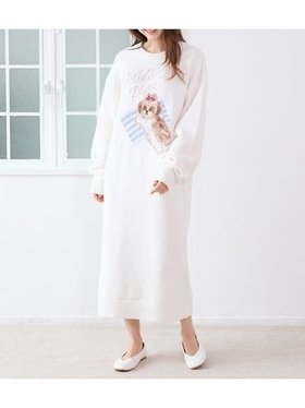 【ジェラート ピケ/gelato pique】のシーズ-ジャガードワンピース 人気、トレンドファッション・服の通販 founy(ファニー) ファッション Fashion レディースファッション Fashion for Women ワンピース Dresses おすすめ Recommended / Our Picks ギフト プレゼント Gift / Present ストライプ Stripe, Striped Pattern スマート Smart, Elegant リボン Ribbon, Bow 楽ちん Easy Fit, Comfortable 犬 Dog |ID:prp329100004701135